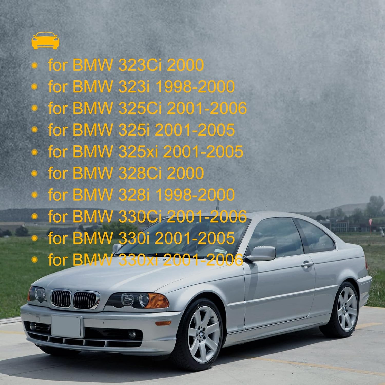 Lift Supports Struts Shocks, Hood Lift Supports Fit for BMW 323Ci 2000 for BMW 325xi 2001-2005 for BMW 325Ci 2001-2006 4115,Pack of 2