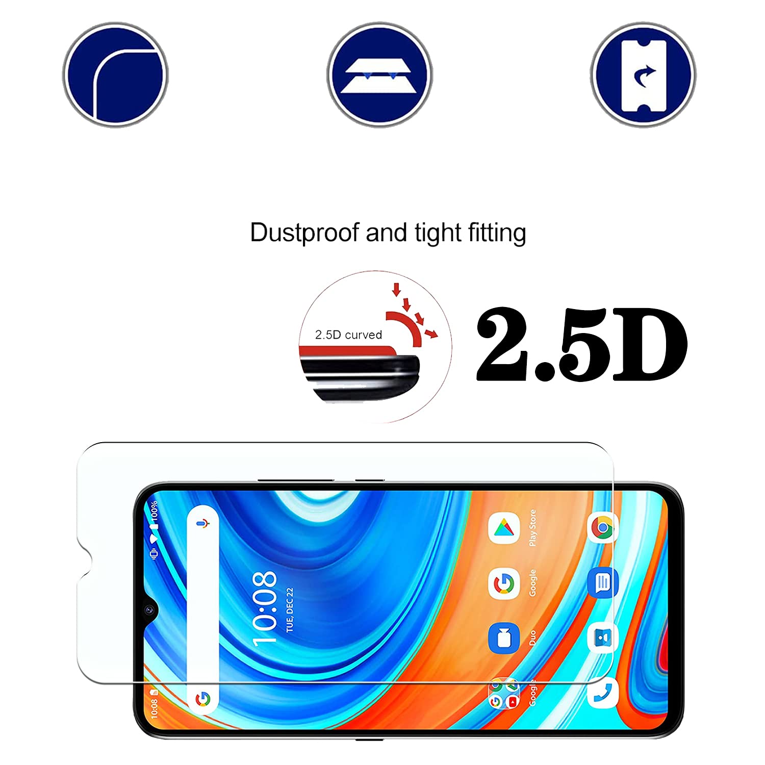 TIANDIMY [3 Pièces Verre Trempé Pour Umidigi A9 Pro (6.3