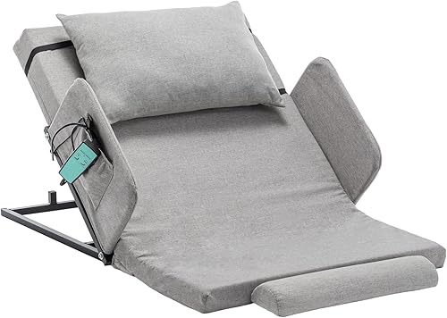 Respaldo elevador eléctrico para cama, respaldo de cama de elevación ajustable de 4-68 con rieles extraíbles para dormir, leer relajarse,