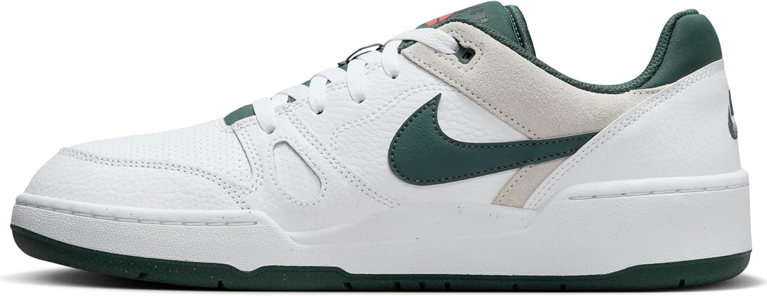 Nike Full Force Low Men's Shoes (HF1739-100, White/Sea Glass/Cosmic Clay/Vintage Green) Size 12 - Image 7