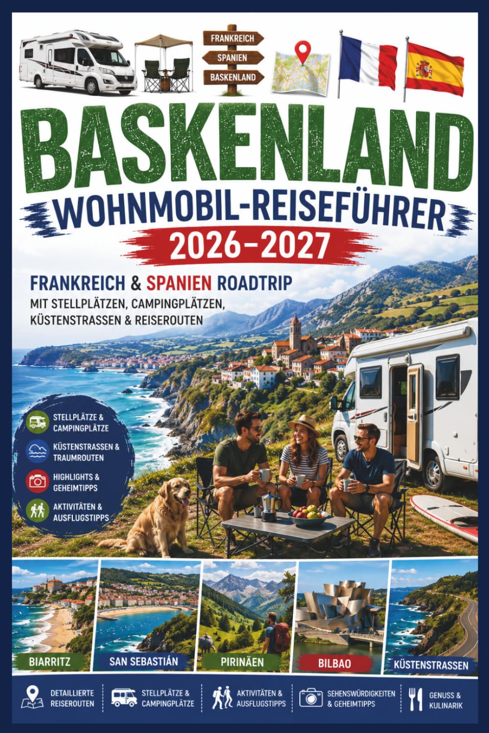 Baskenland Wohnmobil-Reiseführer 2026–2027: Frankreich & Spanien Roadtrip mit Stellplätzen, Campingplätzen, Küstenstraßen & Reiserouten