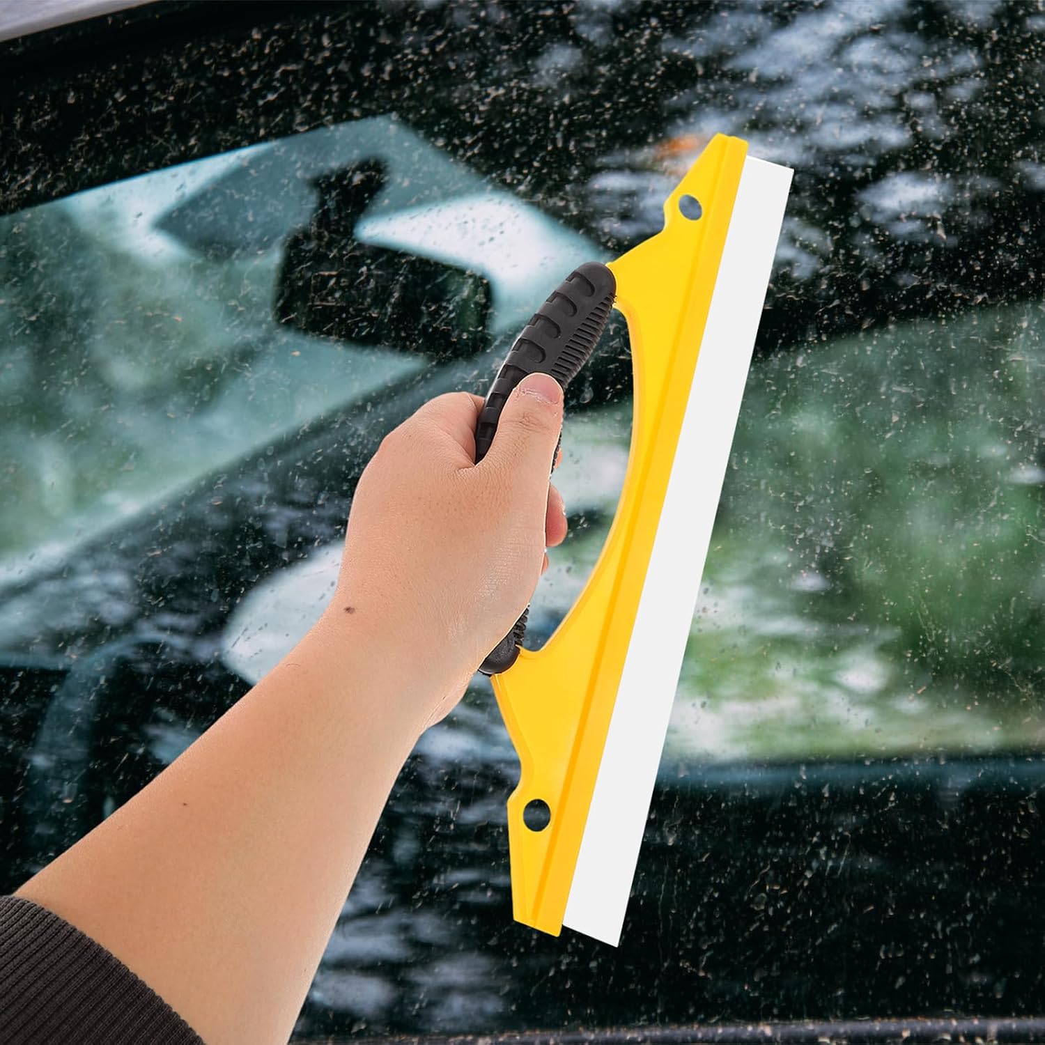 Alipis Car Window Squeegee 30cm Silicone TPR Blade Vehicle Windshield Scraper Glass Cleaning Tool for Auto Mirror and Window Washing