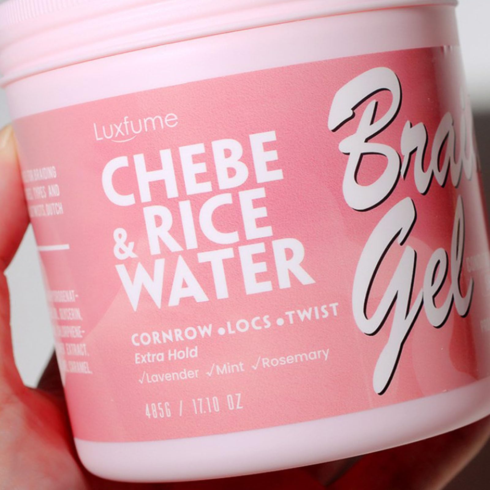 JasCherry 485g Hair Styling Gel for Braided Gel Pomade, Vegan Extreme Hold Styling Gel for Dry Wavy, Curly or Coily Hair - Image 4