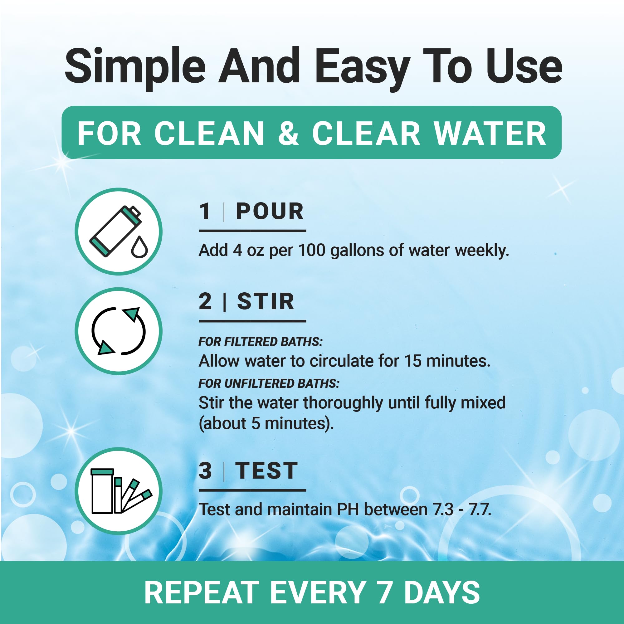 Bio Ouster Stabilisateur d'eau froide – Oxyde, traite, équilibre l'eau du bain glacé – Traitement de l'eau froide pour une eau propre, claire et fraîche – Fabriqué aux États-Unis (473,6 g)
