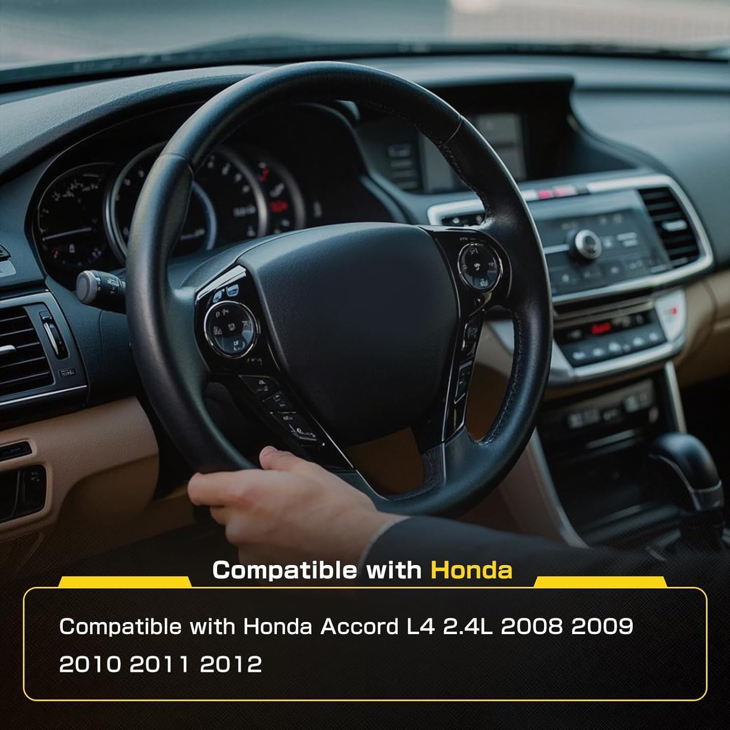 Power Steering Pump with pulley compatible with Honda Accord 2.4L 2008 2009 2010 2011 2012 Replace 21-5495 56100R40A03 power assist pump vane pump