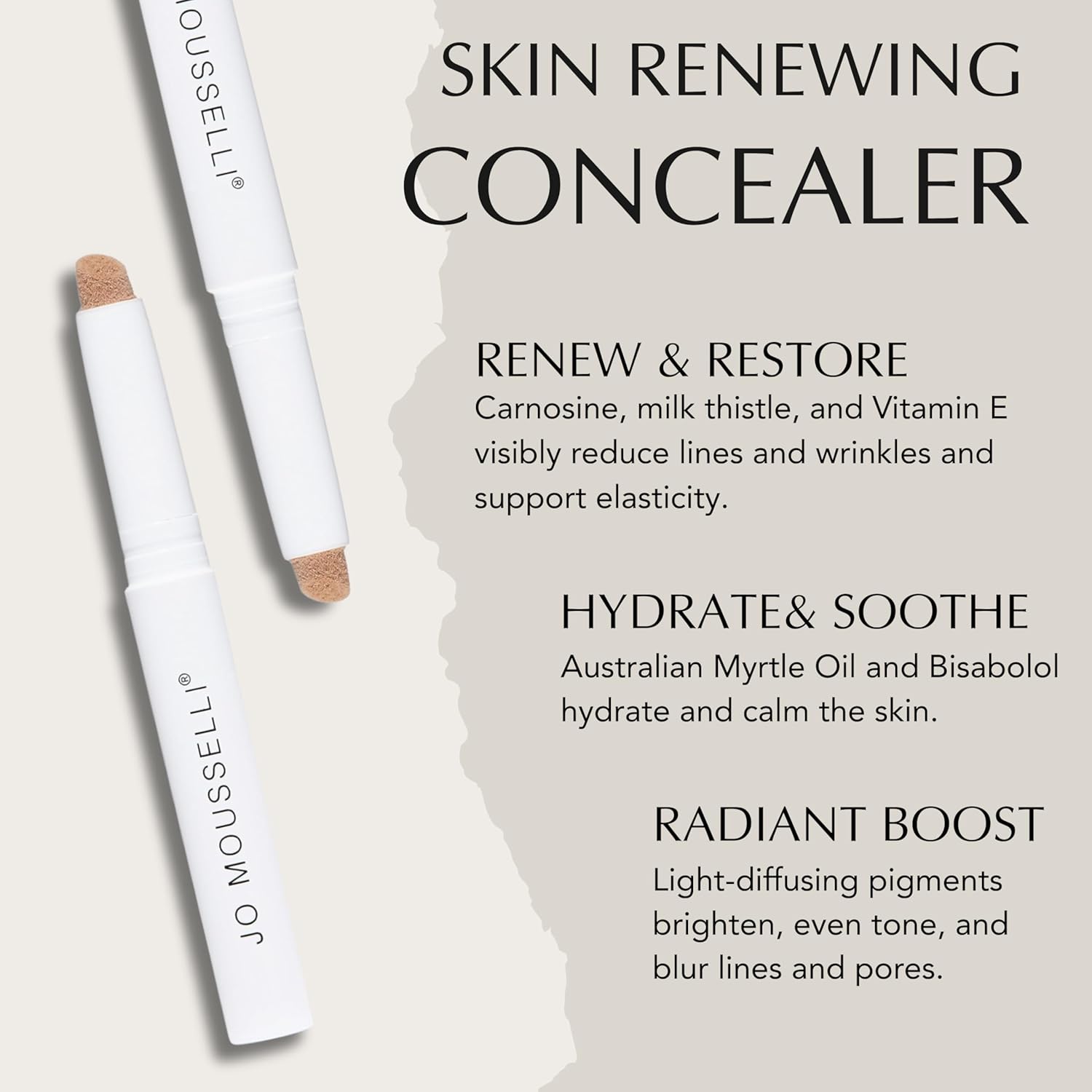 Xtreme Lashes Skin Renewing Cream Concealer, Neutral, 0.08 Fl Oz, Face Makeup, All Skin Types, Medium Coverage, Hydrates, Protects, and Soothes Skin