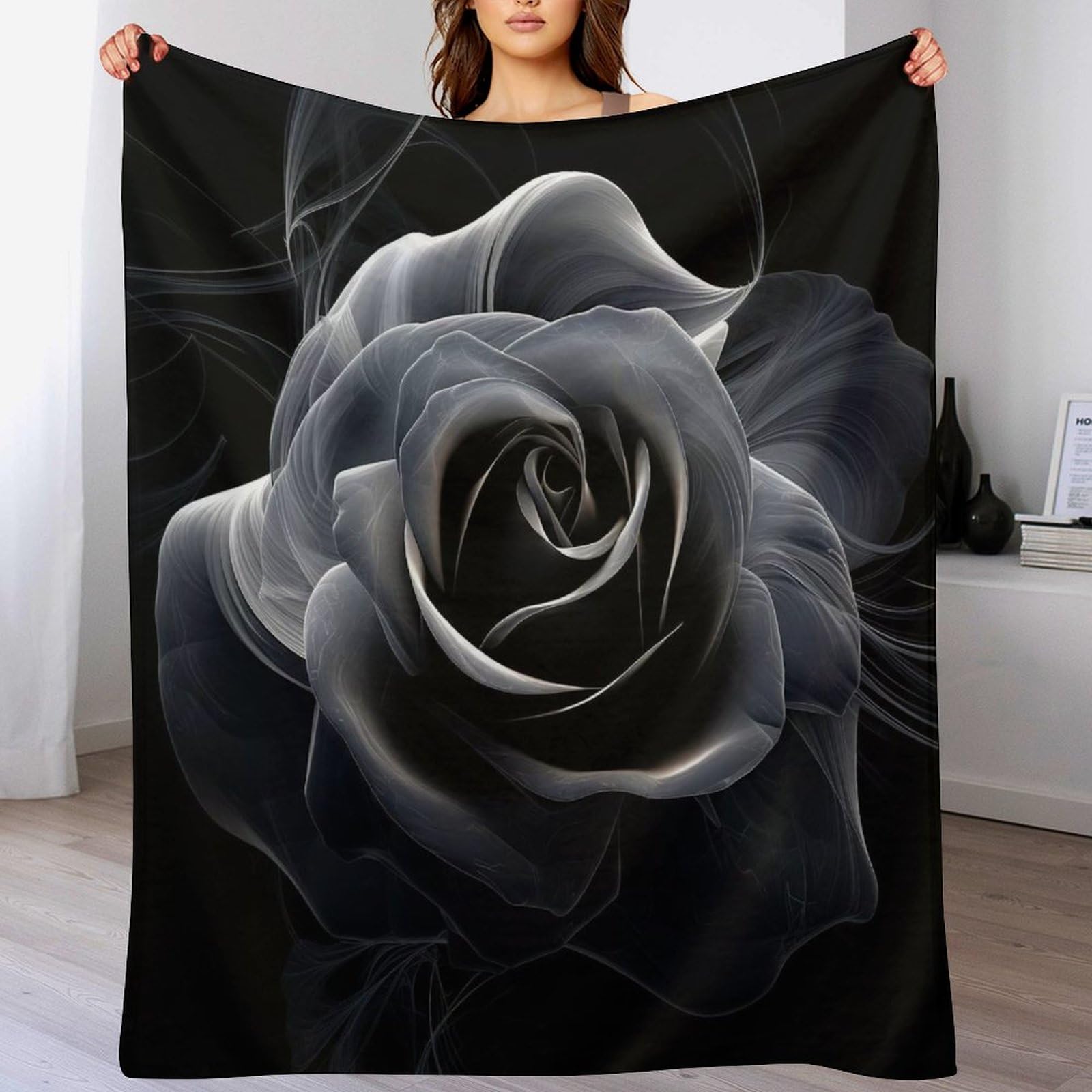 Couverture rose douce idee cadeau de naissance ou cremaillere motif voyage
