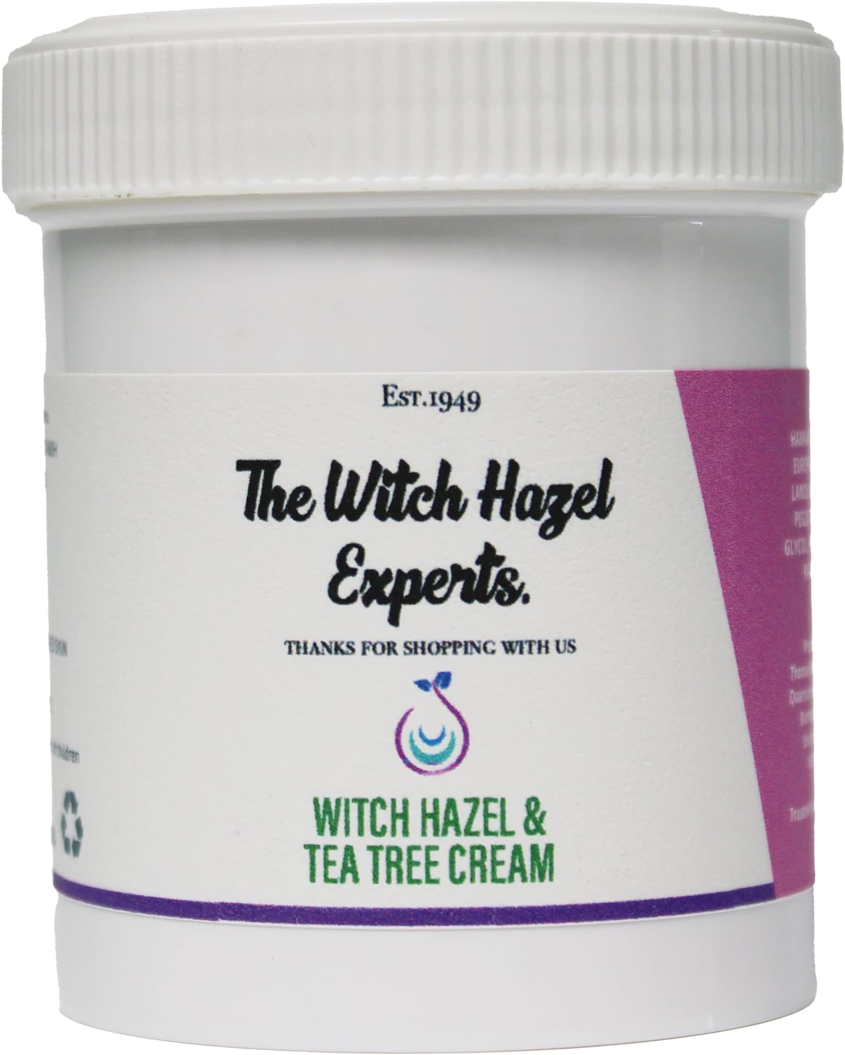 The Witch Hazel Experts | Tea Tree & Witch Hazel Cream 200g | Calm Irritated Skin & Rashes