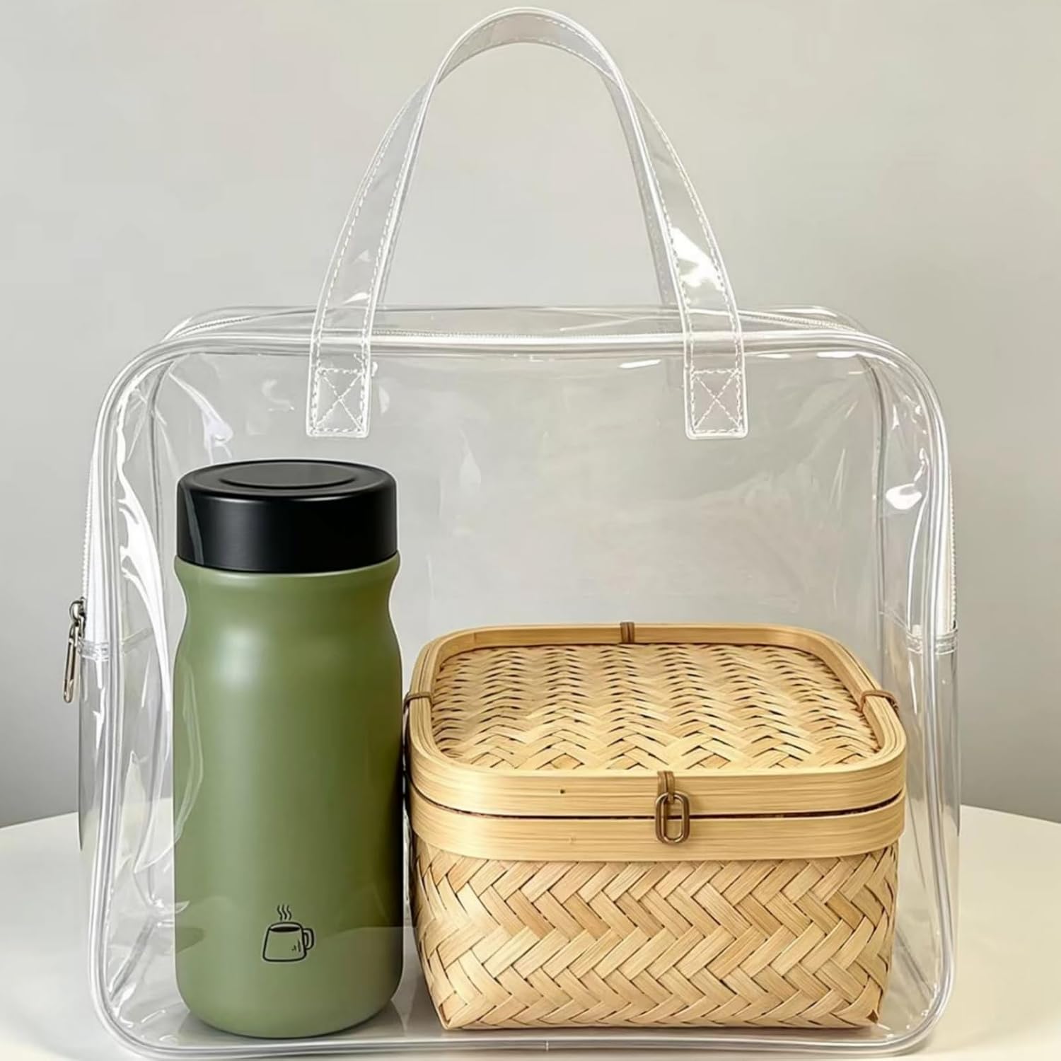 Small Insulated Water Bottle, 11oz, Stainless Steel Water Bottles, BPA‑Free,Leakproof, Insulated Travel Mug,Small Coffee Tumbler for Hot & Cold Drinks, MINI Vacuum Flask, (Green)