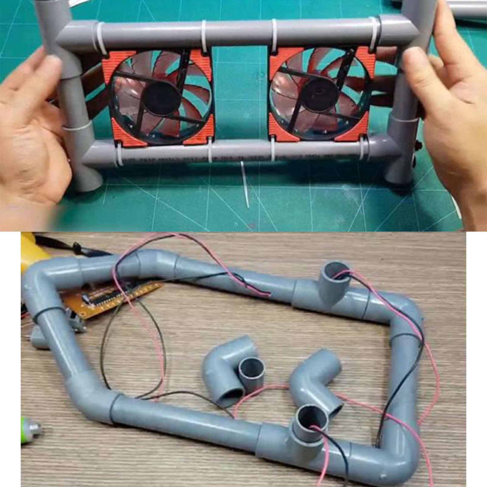 6 Stück 1,27 cm graue elektrische Leitungen, PVC-Rohr, 43,2 cm lang, Sch40, starres PVC-Rohr, runde Rohre, Hardware-Schläuche für Zuhause, Heimwerker, elektrische Verkabelung, Installation
