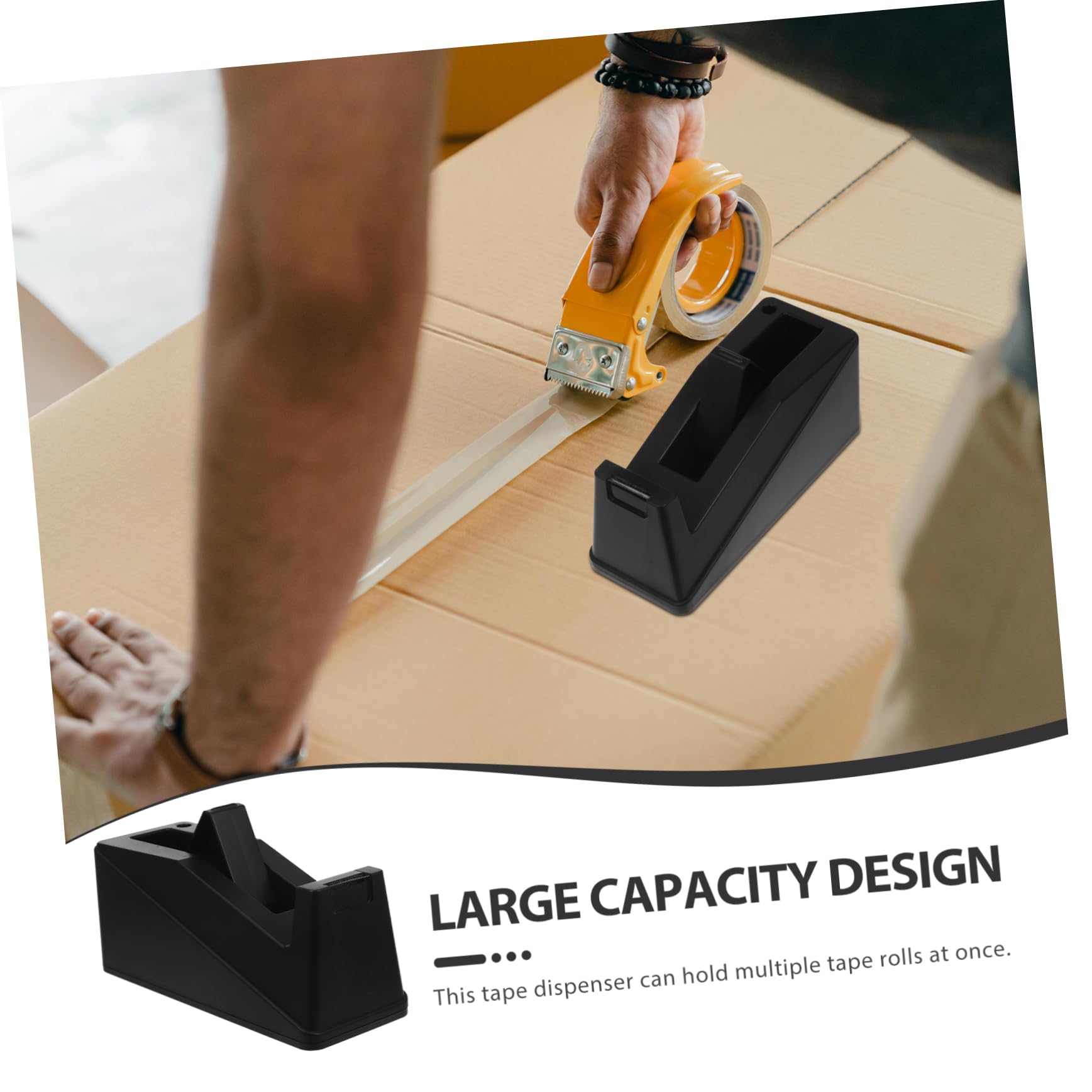 Tofficu Dispenser Per Nastro Adesivo Portatile Con Base Stabile Design Elegante e Funzione Di Taglio Rapido Per Ufficio e Casa