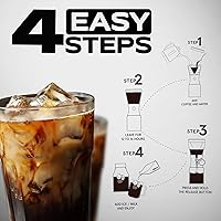 Vista 8 de asobu Cafetera de preparación fría, galardonada cafetera aislada de 40 onzas con jarra portátil de acero inoxidable – Ganadora número 1 del festival