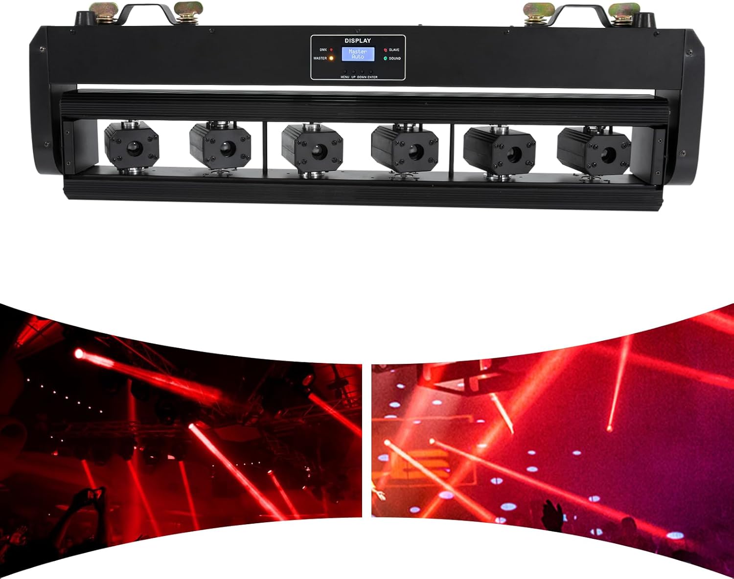 6つの目移動ヘッドビームライト、レッドDJライト、DMXライトバー、4つのコントロールモードを備えたパーティーディスコストロボライト  Amazon.co.jp: Dj Llight、6つ目ledスキャニングビームパターンライト、音声制御/自走式/Dmx制御ステージストロボ照明（フレンド  ...