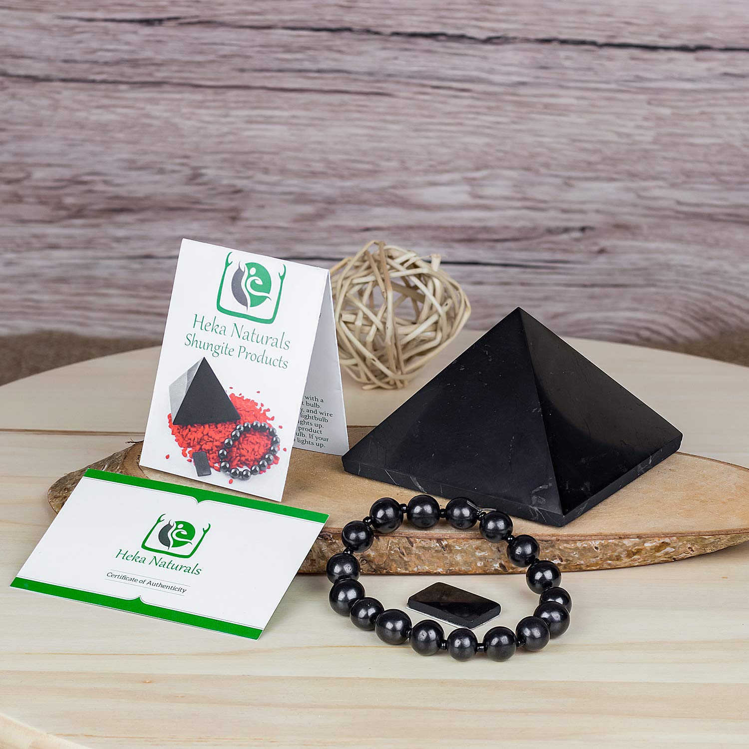 Heka Naturals シュンガイト&ソープストーンハーモナイザーセット Heka Naturals シュンガイト&ソープストーンハーモナイザー