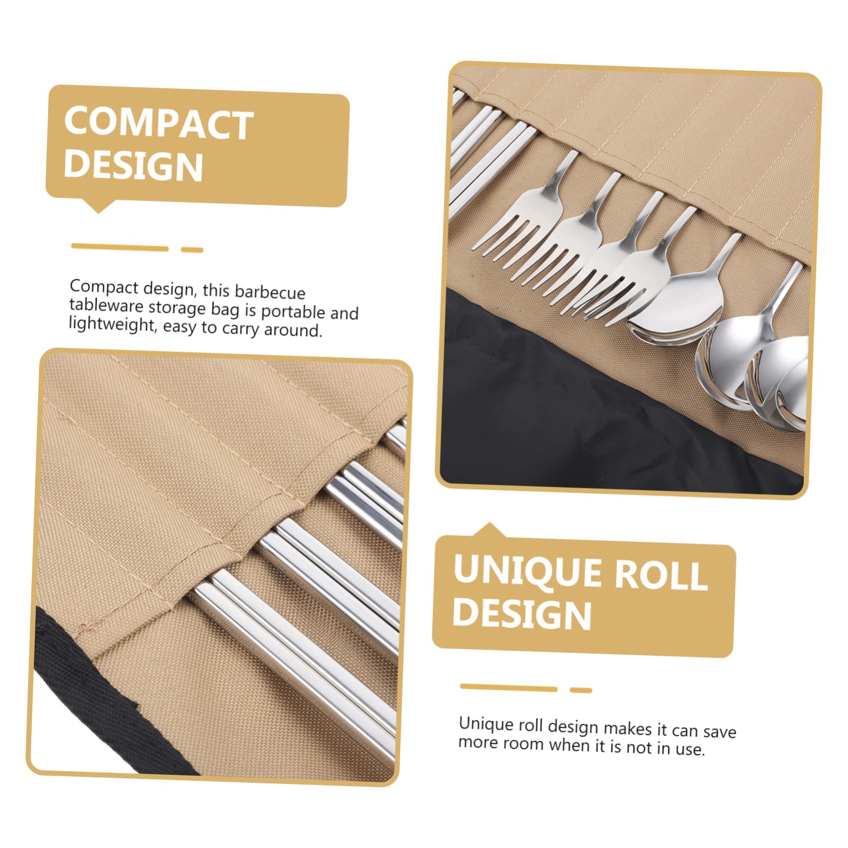 Mikinona Posate Utensili Tavola Custodia Organizer Kit Stoviglie Per Barbecue Picnic Escursionismo