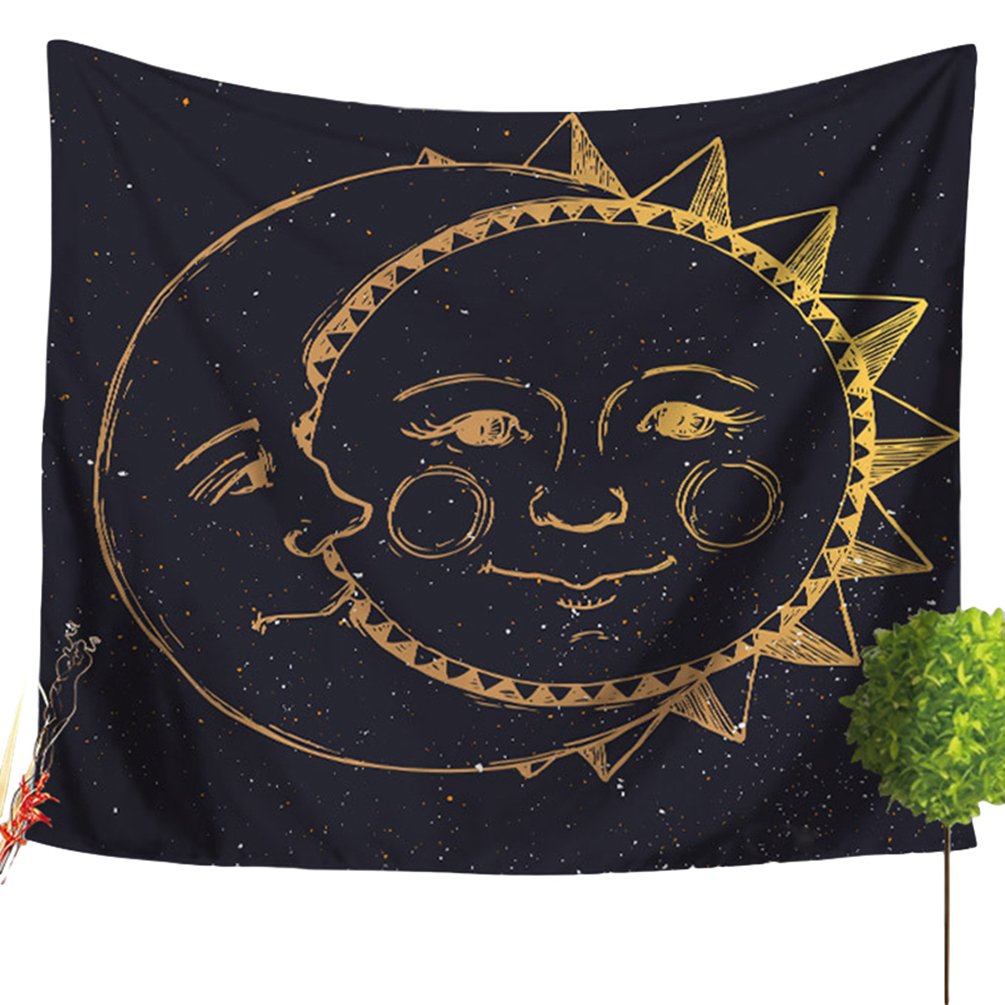 Arazzo Parete Sole E Luna Boho Con Farfalle - 130x150 Cm - Loussiesd - 3