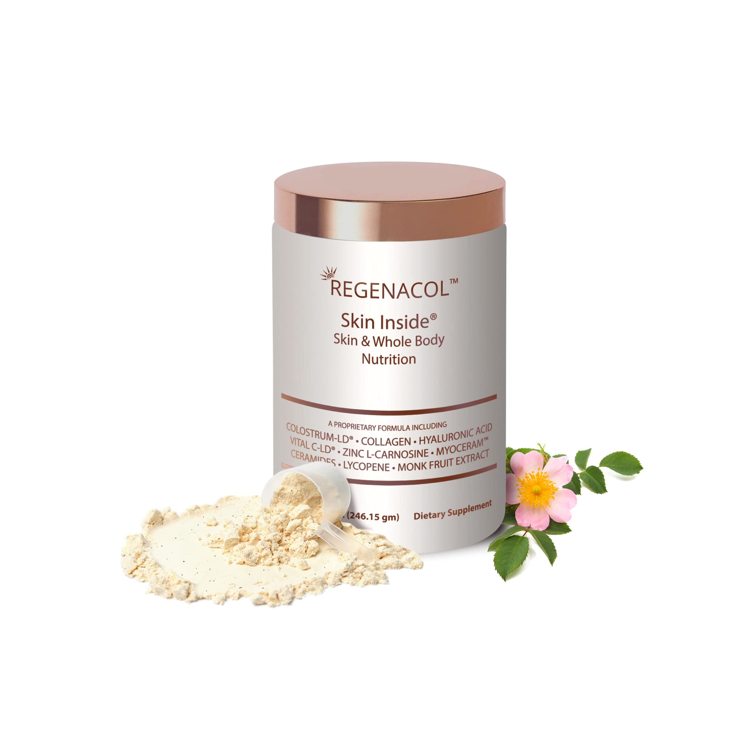 Regenacol™ Skin Inside® and Whole Body Nutrition - Ingestible Skin Care - Colostrum-LD, Vitamin C, C