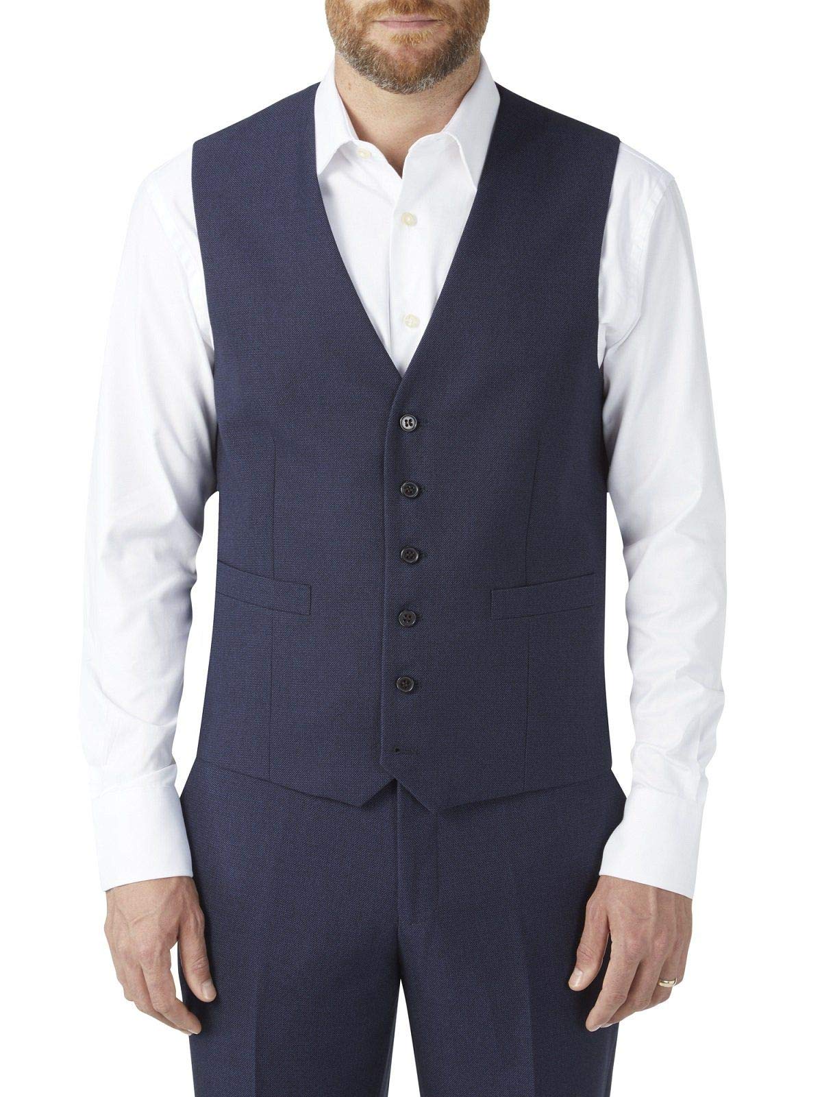 Skopes Harcourt Standard Waistcoat, Navy, Size 40, Men