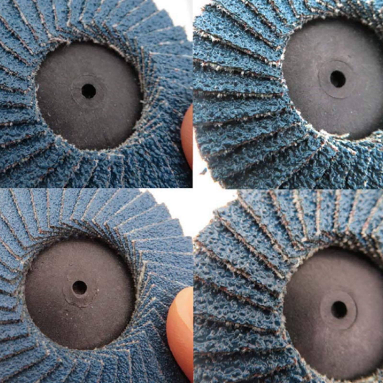 Zestaw 27 tarcz wachlarzowych, z 24 tarczami wachlarzowymi 50 mm, 1 tacą i 2 metalowymi prętami, tarcze szlifierskie do szlifierek kątowych, szlifierki wachlarzowe o ziarnistości 40/60/80/120,