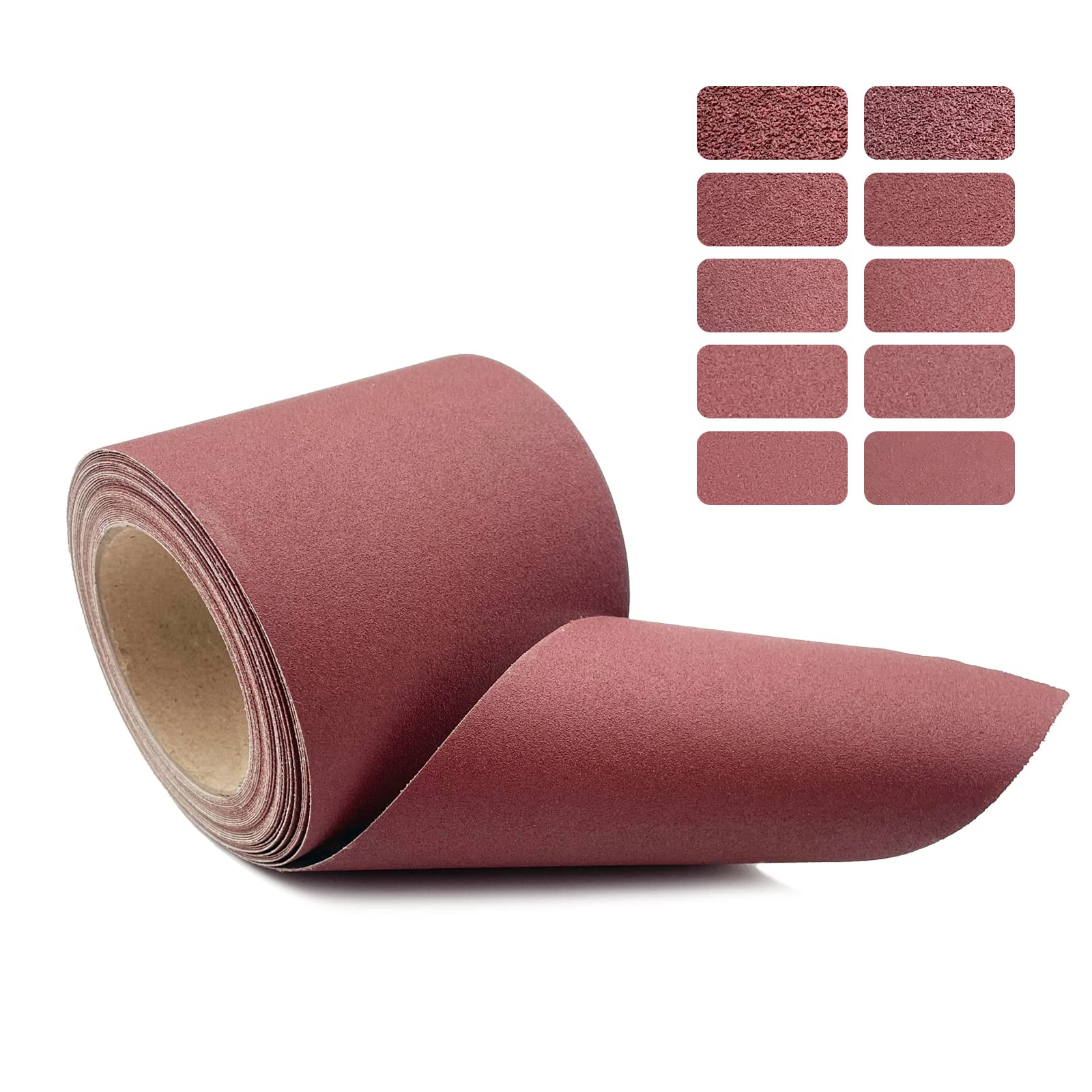 Ismosm Abrasive Sandpaper Rolls 4.5'' Wide 32.8' Long Roll Of Emery Cloth Sand Paper Roll Sanding Belts For Wet And Dry Sanding, Woodworking, Metal - View #9
