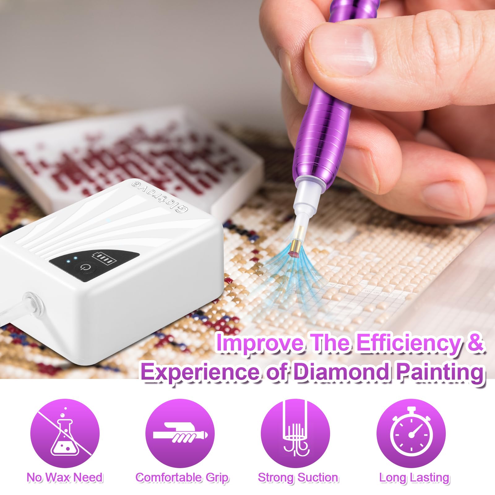 Amazon.com: Glotrove Electric Diamond Painting Pen, Diamond Art