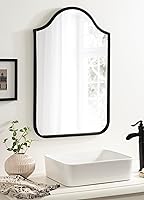 Vista 3 de Fellows Framed Arch Wall Mirror Negro