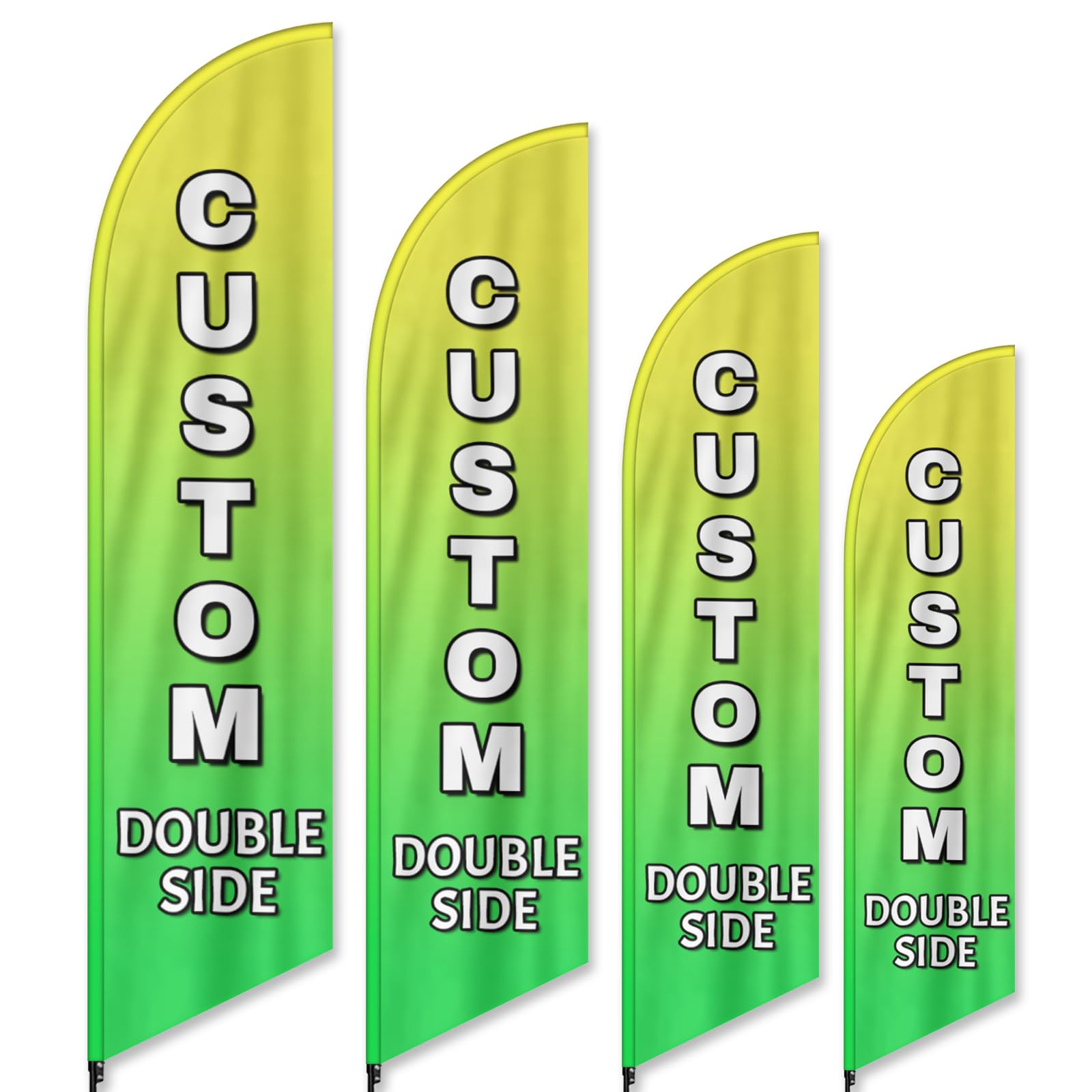 Generic Custom Feather Flag for Business Personalized Advertising 2.0x8.2Ft