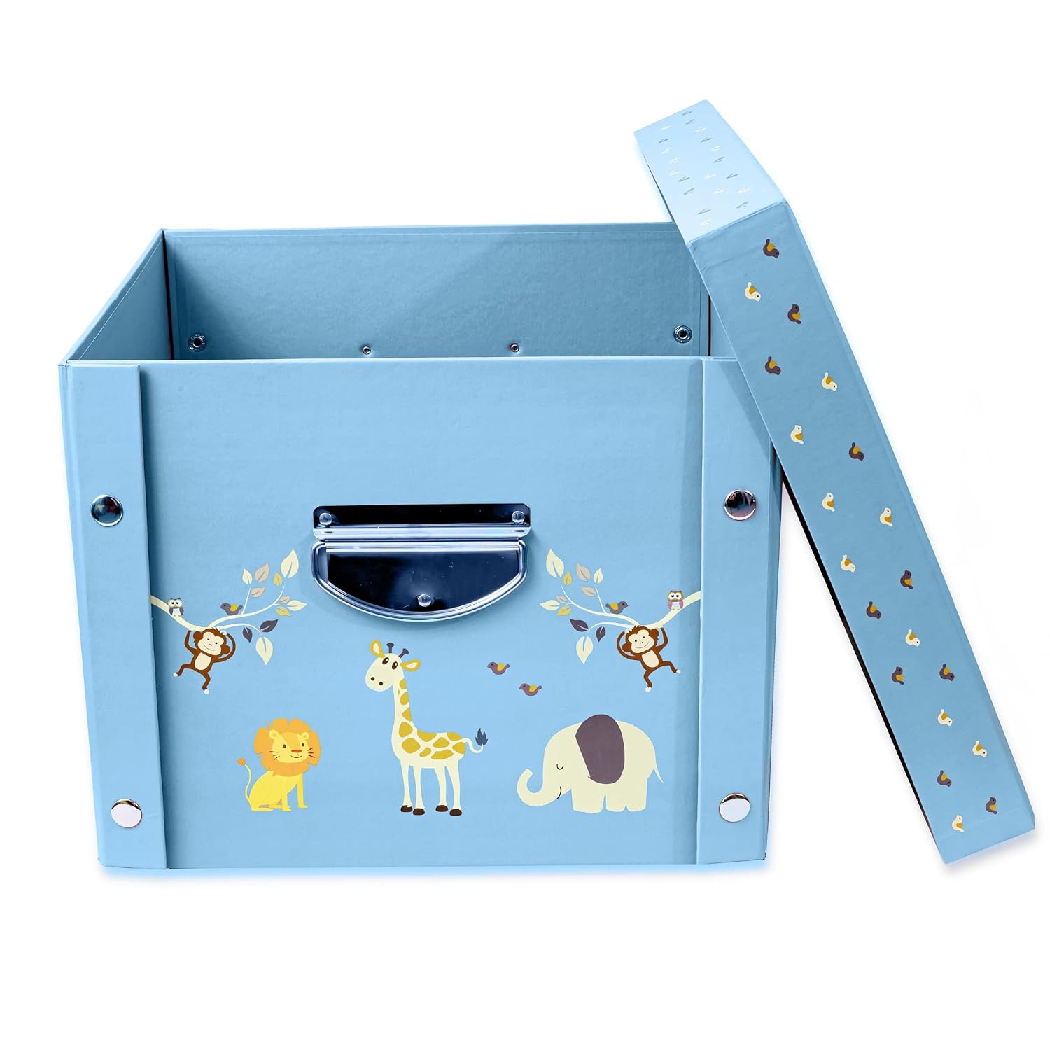 GroWings – Baby Keepsake Box, Baby Memory Box – Large Blue Keepsake Gifts Box for Any Newborn Baby Boy or Baby Girl – Strong, Durable & Collapsible Memory Storage Box