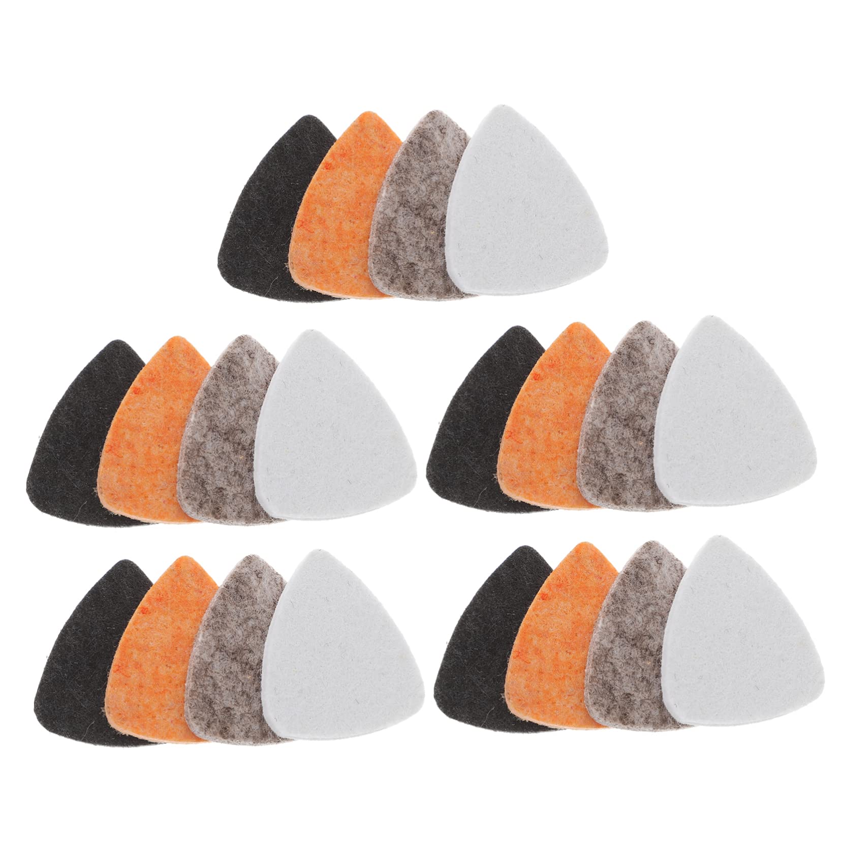 VICASKY 80piezas Púas De Ukelele Multicolores De Fieltro Para Guitarra Púas Pulgar Para Guitarristas Accesorios Musicales Prácticos y Ligeros Para Músicos