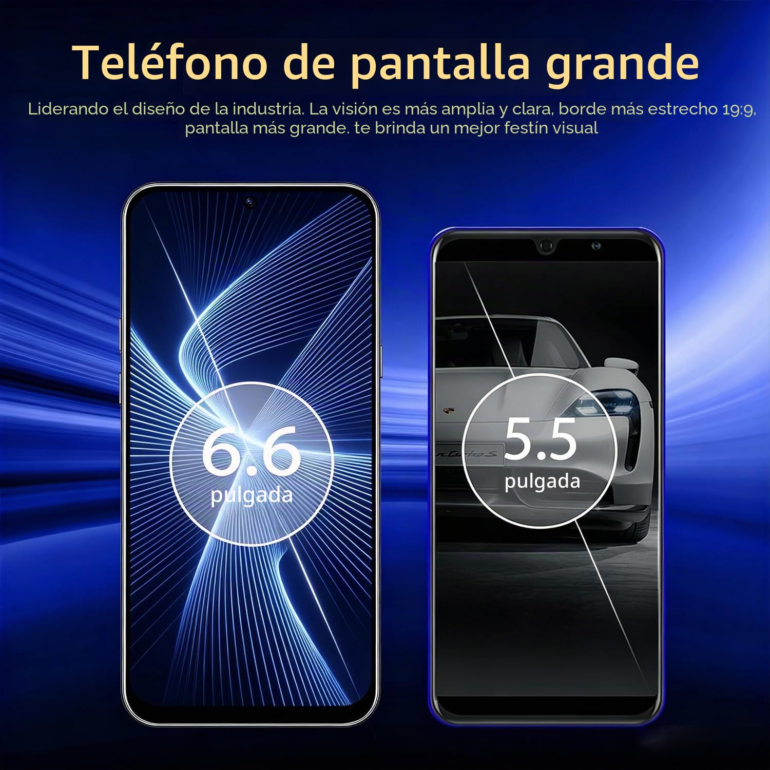 S25Ultra-Black 4G Smartphone Desbloqueado Android 12.0 6.6'' HD+ 4GB 32GB ROM 256GB SD Dual SIM Cámara Dual ID Cara WiFi GPS OTG
