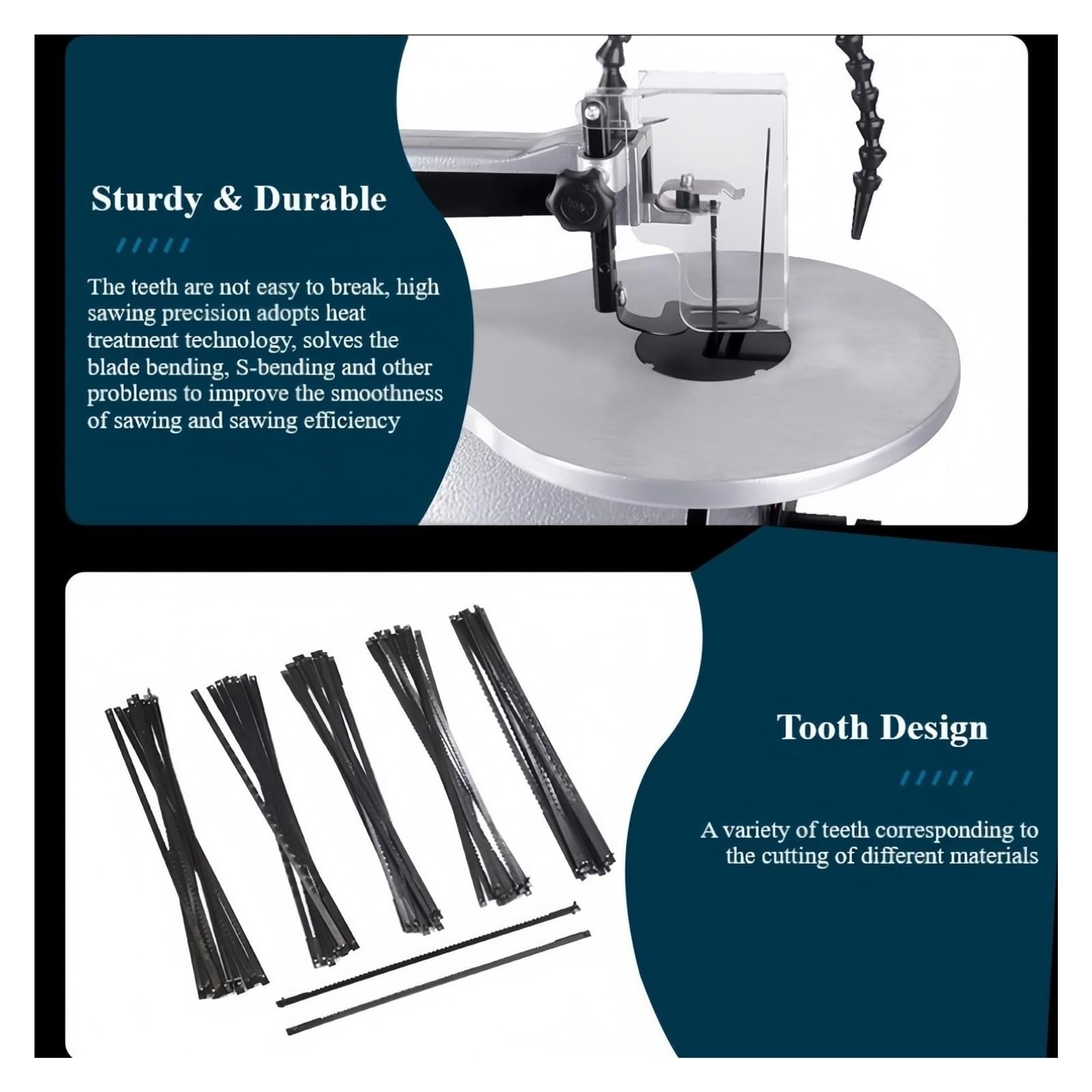 Amazon.co.jp: 高炭素鋼のスクロールソーブレード、 50 ピース/セット