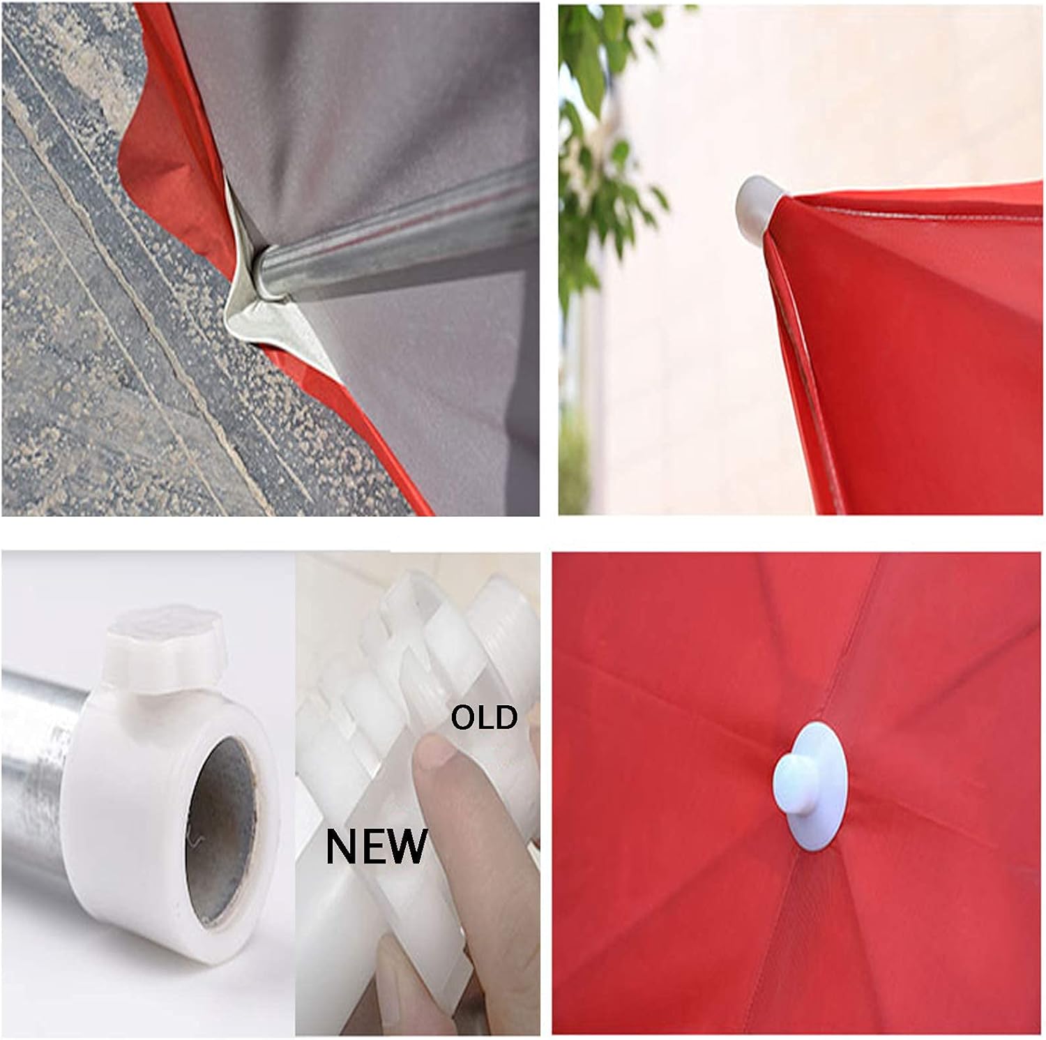 LSLYTQ Outdoor Sun Shade Hanging Umbrella Rectangular X 2m, Patio Umbrella, Adjustable Garden Umbrella, Suitable For Commercial And Residential Areas (Red) good