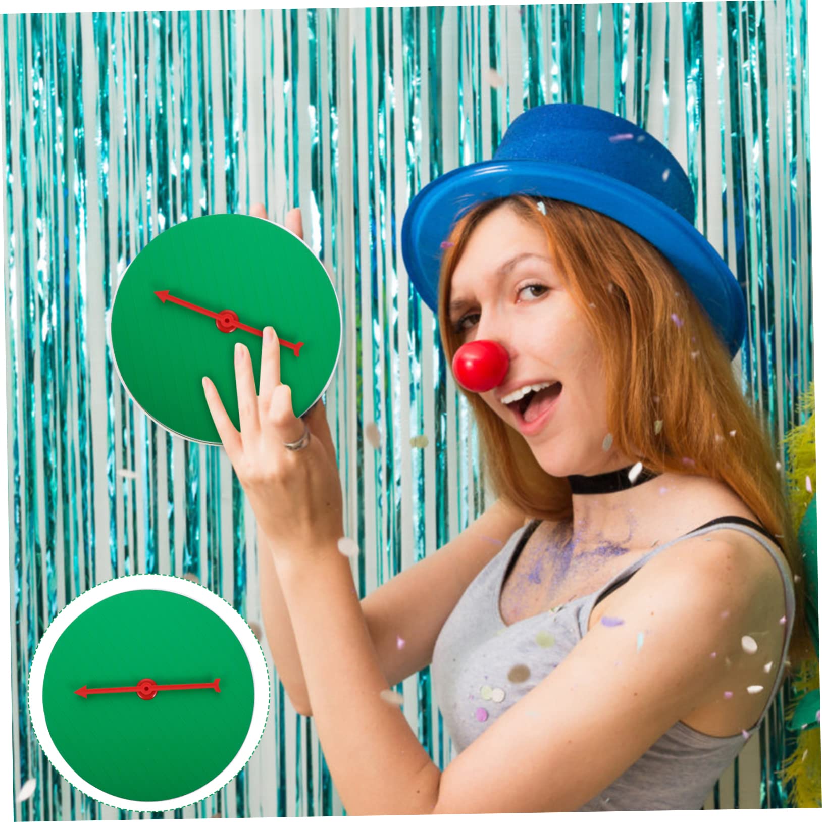 Toddmomy Prize Rotating Plate Fun Game Turn Board for Parties Classroom Activities Events Smooth Spinning Pointer Prize Sections Party Prop for Celebrations