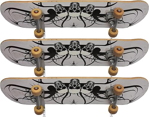 Vista 5 de YYST Soporte de pared para monopatín con ángulos de 45°, soporte de pared para adaptarse a tablas largas, monopatín, etc. Almohadilla de silicona