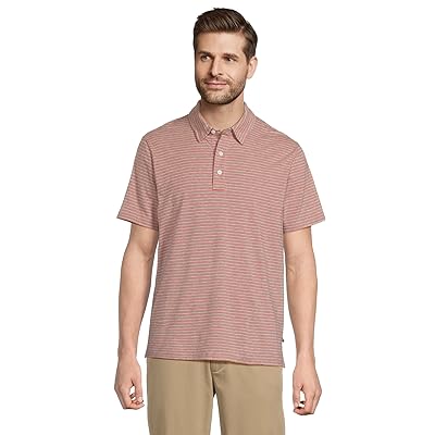 L.L.Bean Comfort Stretch Performance Pima Polo Short sleeve Stripe Men