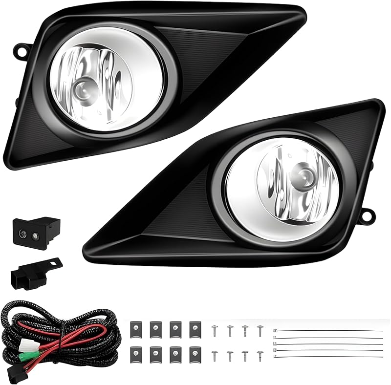 Faróis de neblina dianteiros Shocklight para Toyota Corolla/Altis 2008 a 2010 com lâmpadas H11 12 V 55 W – Par