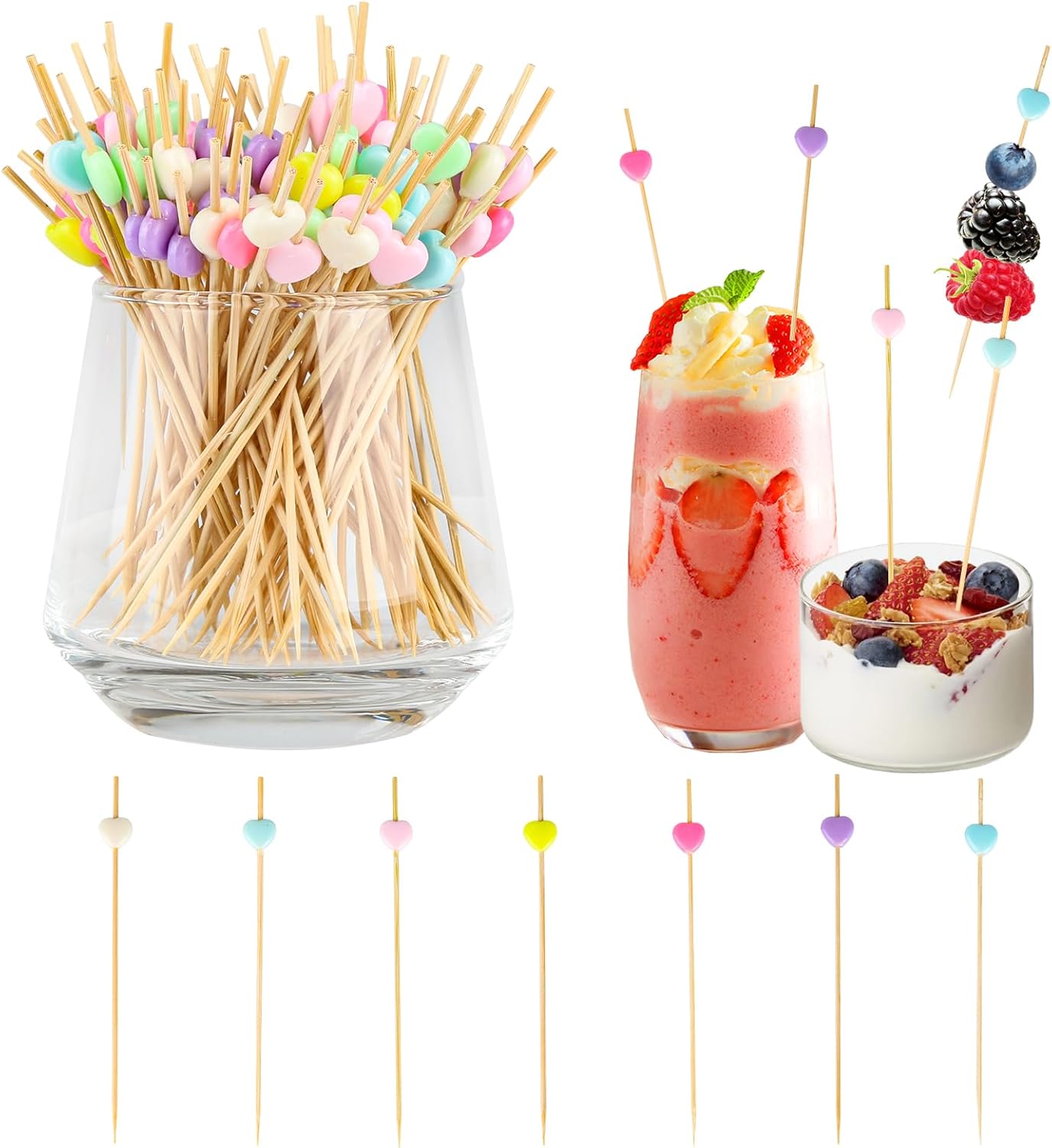 Amazon.de: 100 Stück Cocktail Picks Cocktailspieße 12cm Fingerfood ... Amazon.de: 100 Stück Cocktail Picks Cocktailspieße 12cm Fingerfood ...