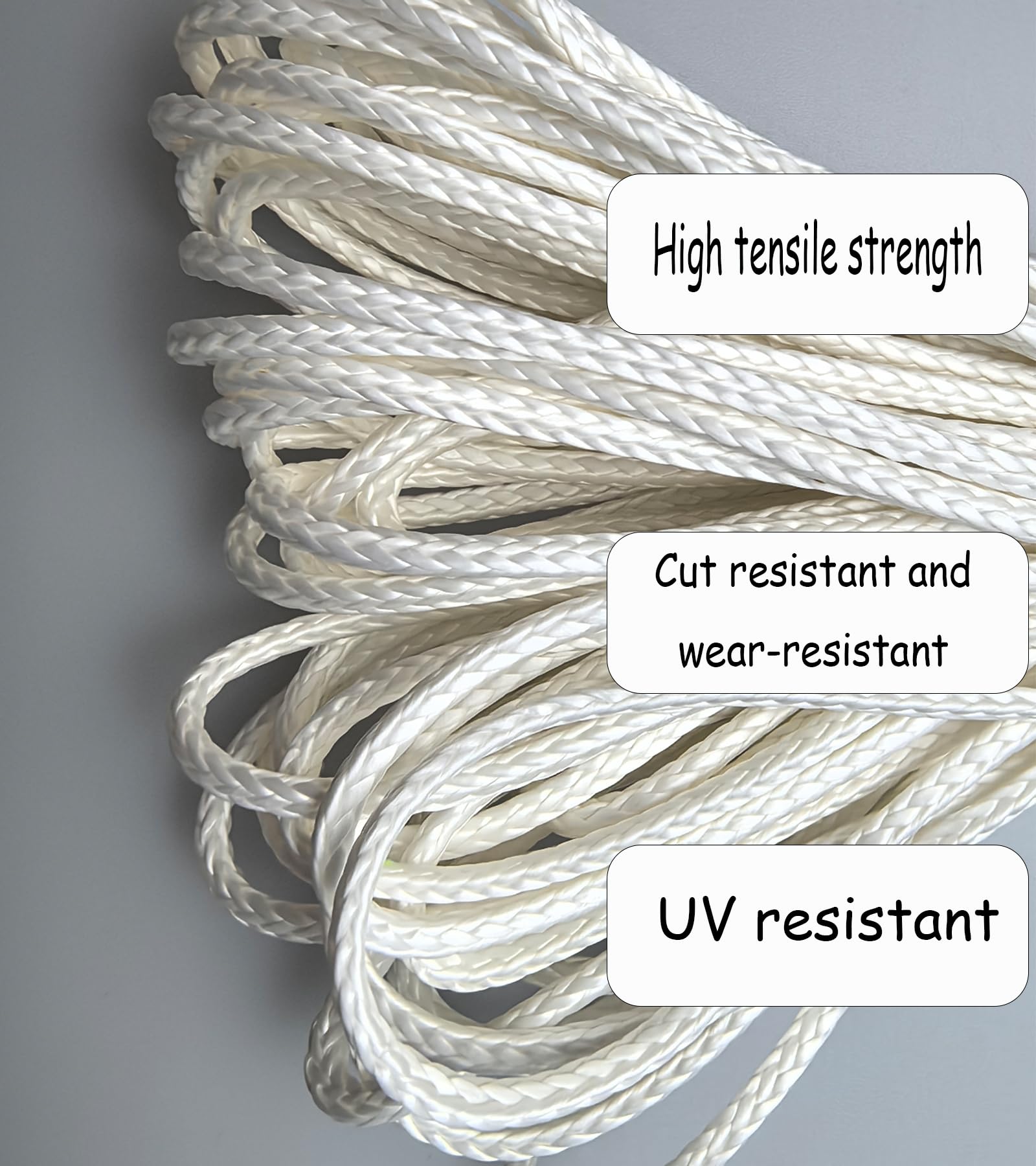 Amazon.com: 12 Strand Braided Dyneema Rope -3mm 700kg Fracture
