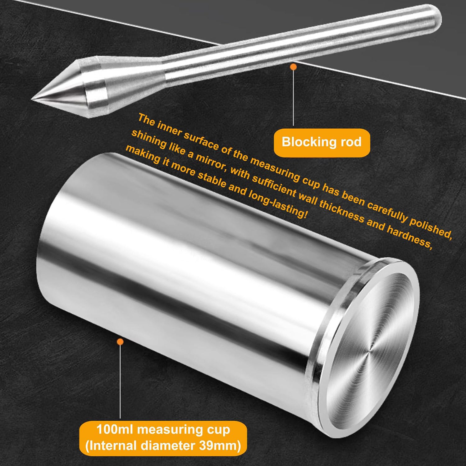 Schüttdichteprüfgerät Scott Volumeter Schüttdichteprüfgerät Pulver-Scheindichteprüfgerät Schüttdichtemessgerät für Metall PVC/PE