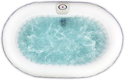 Miniatura 58 de ALEKO Spa inflable para bañera de hidromasaje Burbuja de chorro personal de alta potencia con cubierta ajustable y 3 cartuchos de filtro 265