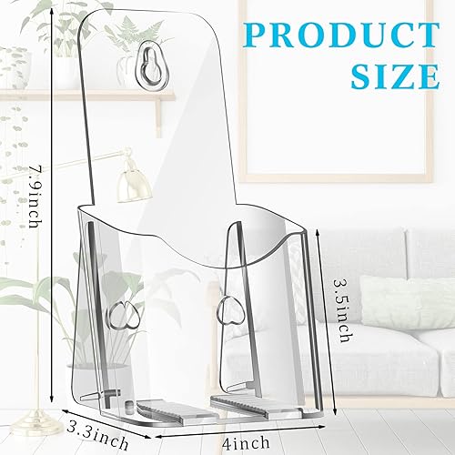 Miniatura 2 de Yookeer 20 soportes acrílicos para folletos de 4 x 8 pulgadas, portatarjetas transparentes para proveedores, folletos, trípticos, revistas,