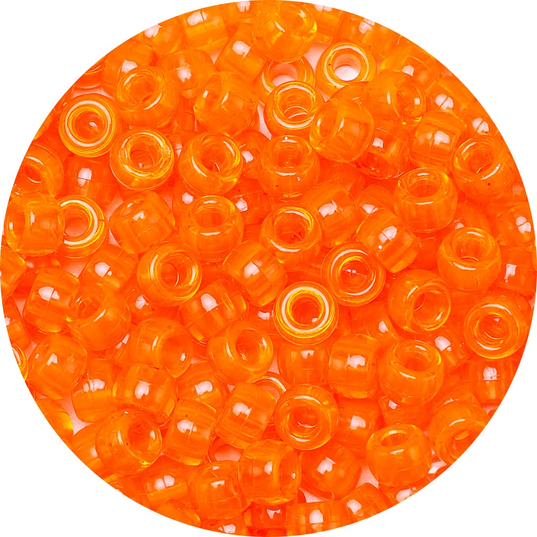 Eppingwin Beads and Bead assortments (1000 Pony Beads-Orange Transparent)…, Medium Pack