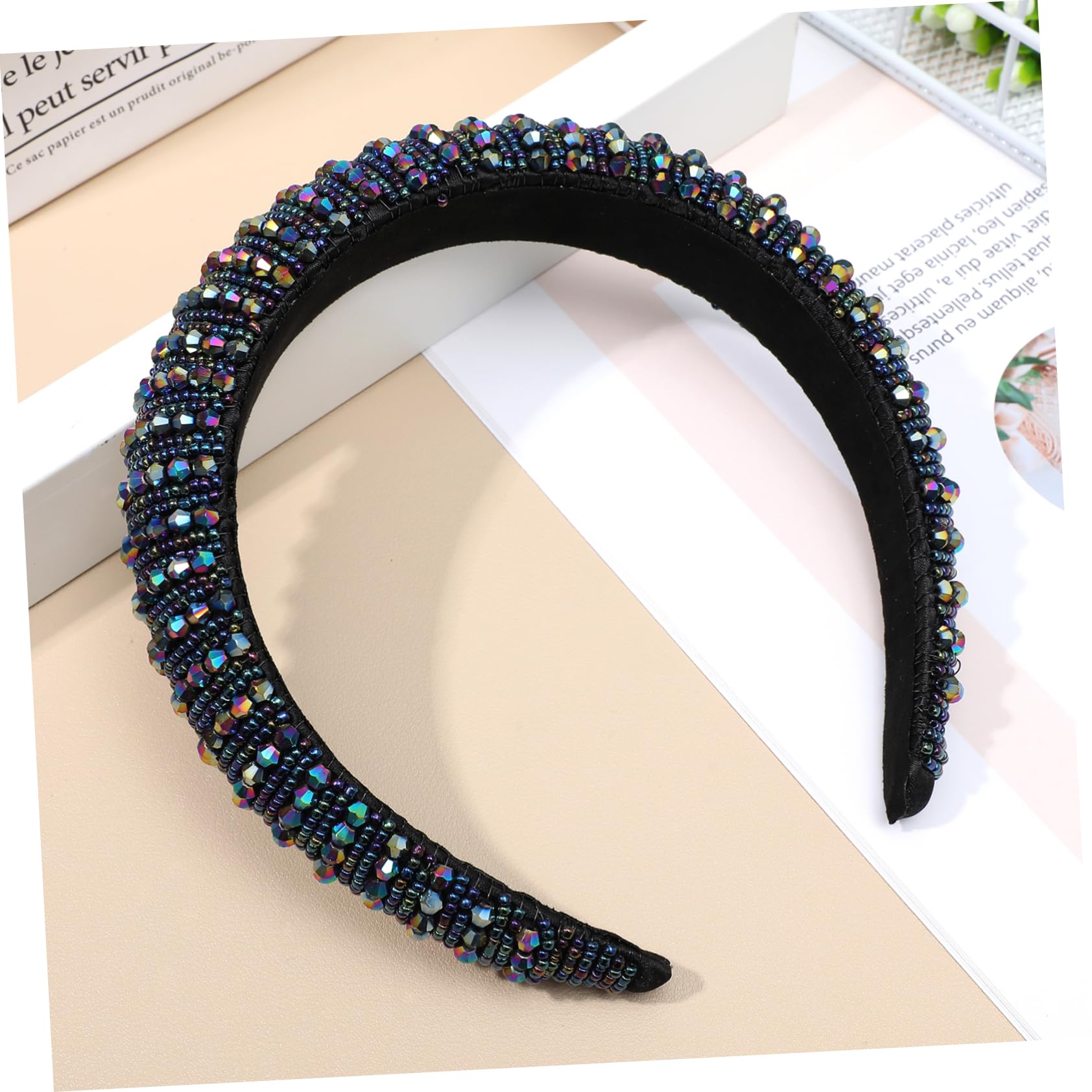 FRCOLOR 3 Hermosas Diademas De Diamantes De Imitación Con Ala Ancha Para Mujer Pinza Para El Cabello Con Cristales Lazo Para El Cabello.