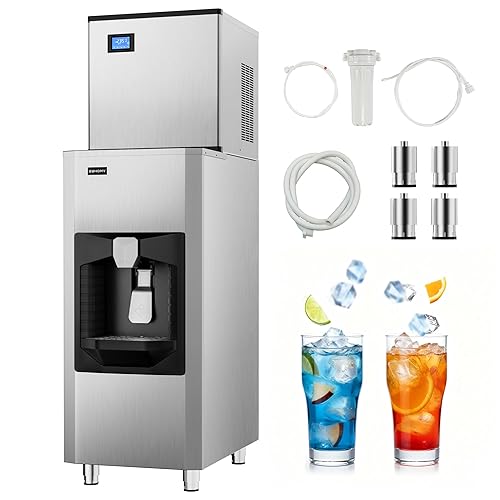 EUHOMY Commercial Ice Maker Machine 400Lb/24H, Ice Ready in 10-15