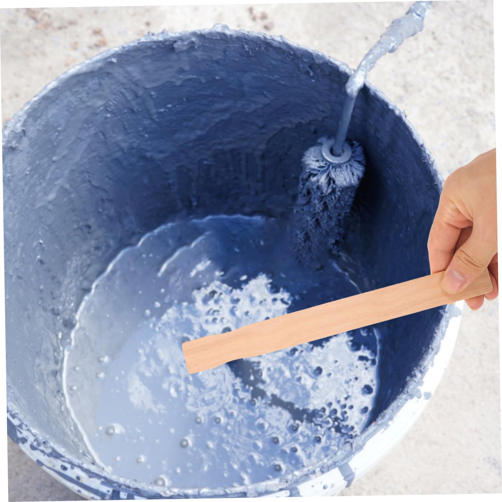 Amosfun 4 Ensembles De Peinture Artisanat Bâtonnets Bois Franc Des Bâtons Coloré Tiges Tige D'agitation De Peinture En Bois Outil De D'agitation Réutilisable 25 Pièces * 4