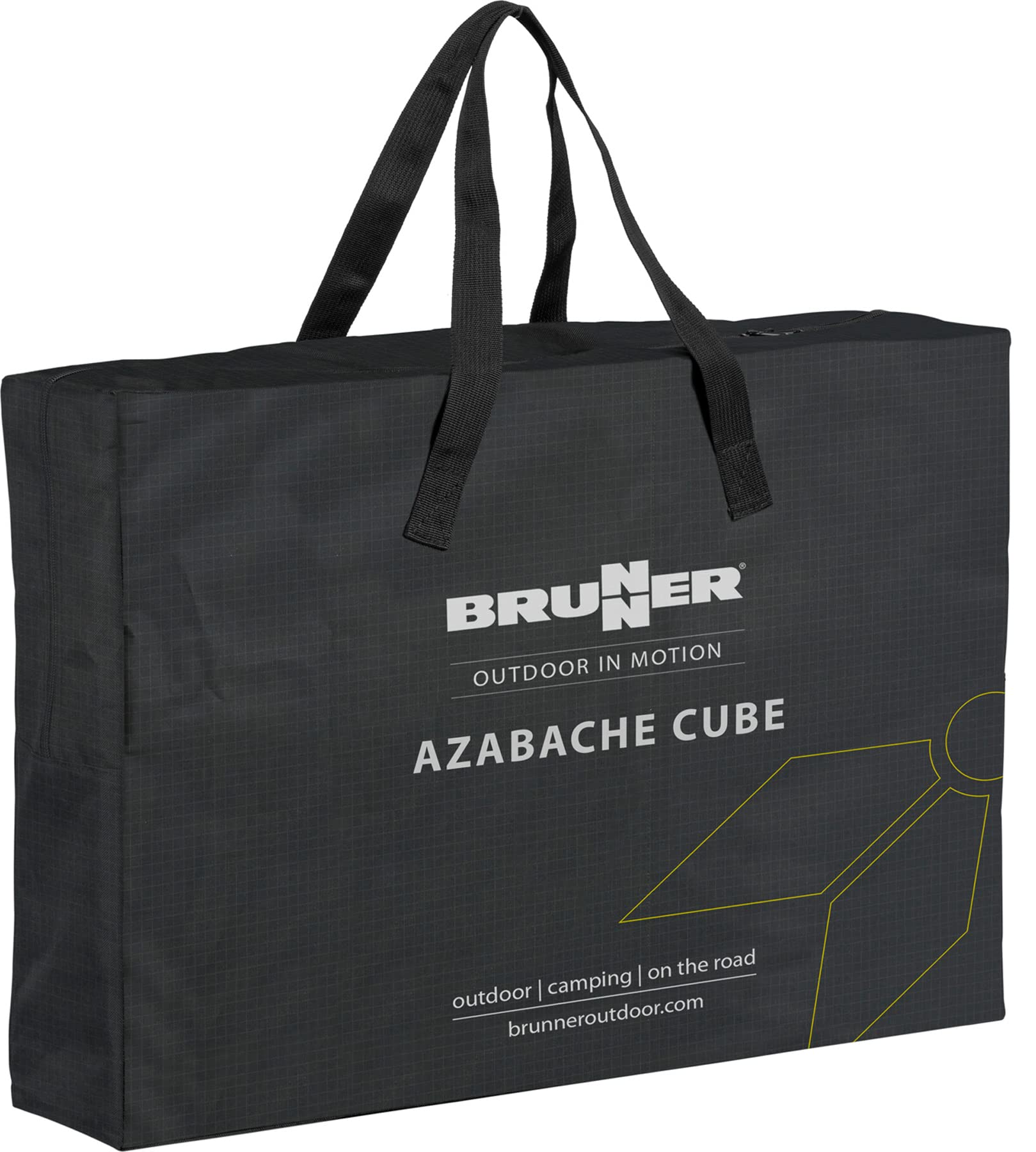 BRUNNER 0422091N.C06 Meuble de Cuisine de Camping Compact Peu encombrant idéal pour Van et Minibus Azabache Cube avec Plateau en Bambou