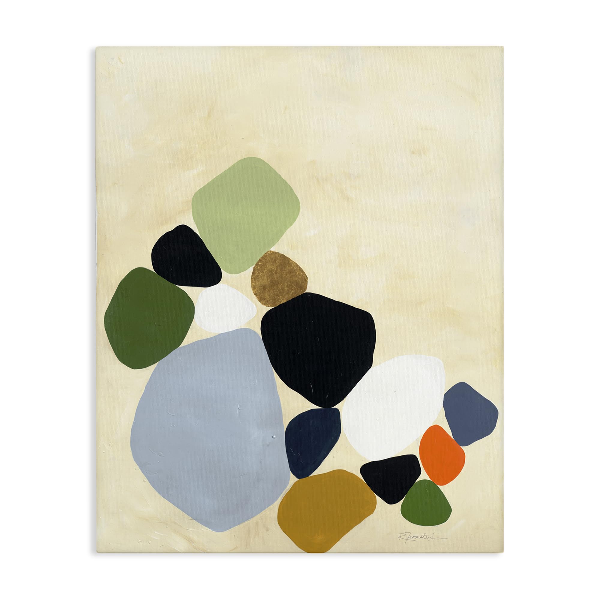 Stupell Industries Mid-Century Balanced Shapes 'Balanced Shapes Cluster'| Canvas Art