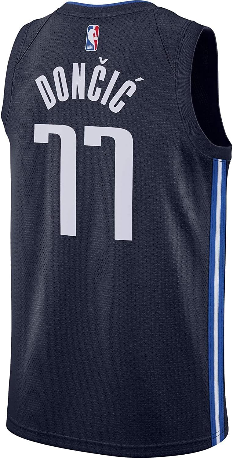 Luka Doncic Dallas Mavericks Navy #77 Infants Toddler Alternate Swingman Jersey