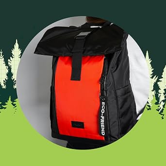 Dingbats - Waterproof Laptop Backpack - 25L Roll Top Travel Bag - Sustainably Sourced Cabin Bag with Padded Straps, Laptop and Bottle Compartments