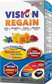 LABO Nutrition VisionREGAIN Liposomal Lutein Zeaxanthin Saffron 60 softgels